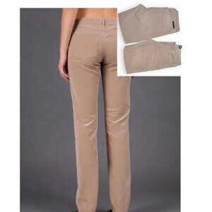 TWO pairs Calvin Klein Neutral Minimalist Tan Beige Cords Corduroy Pants M L 12